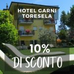 10% di sconto per tutti i clienti del Hotel Garni Toresela