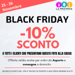 10% di sconto Black Friday - La Prateria - Nago