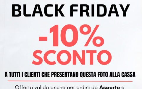 10% di sconto Black Friday - La Prateria - Nago